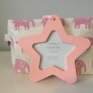 Pink Star Hanging Photo Frame