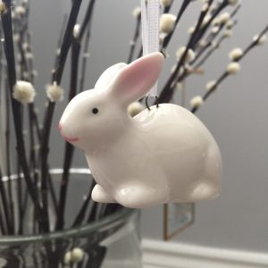 Ceramic White Bunny
