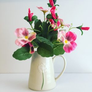 Faux Pink Viola Bunch