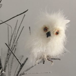Fluffy Clip on Owl