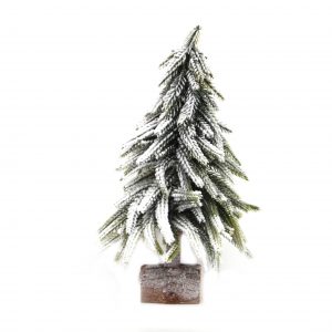 Snowy Fir Tree on Log from Gisela Graham