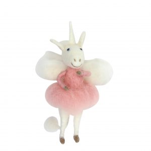 Wool Unicorn Fairy Decoration from Gisela Graham