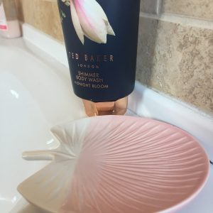 Pink Ombre Fan Trinket Dish