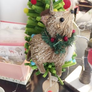 Bristle Baby Deer Decoration From Gisela Graham