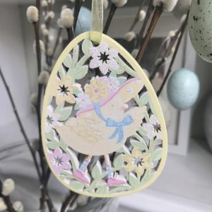 Easter Bonnet Chick Hanging Decoration from Gisela Graham