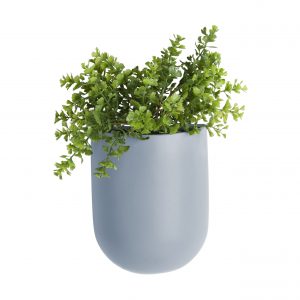 Oval Wall Plant Pot in Sky Blue