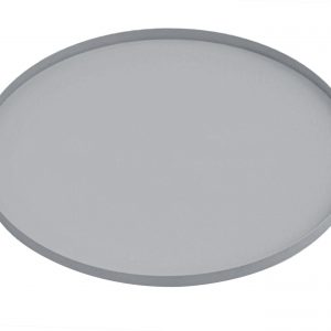 Round Tray In Mouse Grey from Present Time