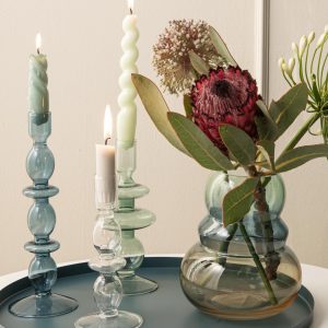 Round Tray In Dark Blue from Present Time