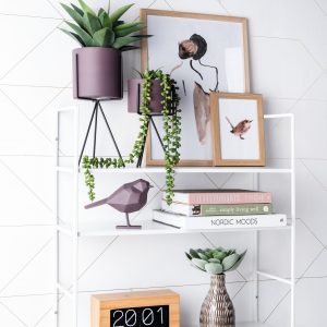Small Bird Statue- In Dark Purple