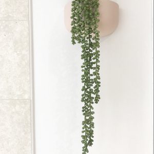 Oval Wide Wall Plant Pot in Light Pink