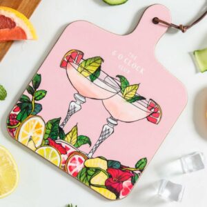 6 O'Clock Club- Cocktails Kitchen Board From Katie Cardew