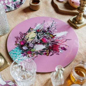 Pink Blooms Statement Table Centre Board From Katie Cardew