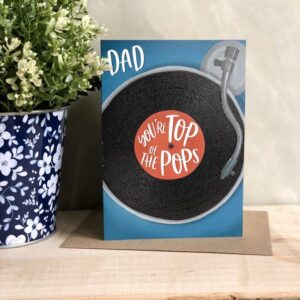 Top of the Pops Greetings Card