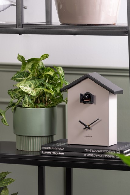 Traditional Style Cuckoo Clock from Karlsson-Warm Grey