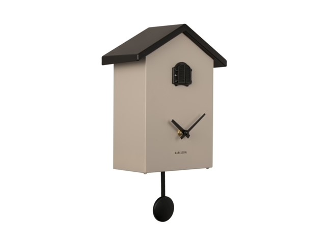 Traditional Style Cuckoo Clock from Karlsson-Warm Grey - Image 2