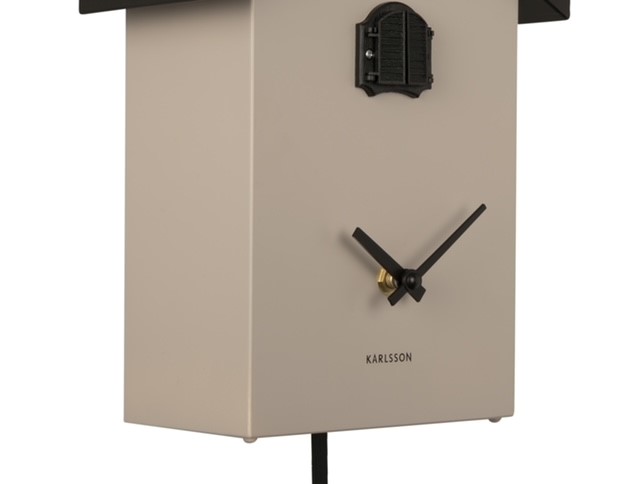 Traditional Style Cuckoo Clock from Karlsson-Warm Grey - Image 3