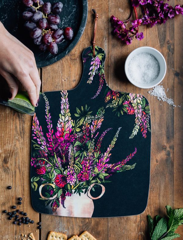 Lupins Large Platter Board from Katie Cardew