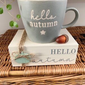 Decorative Autumn Stacked Books