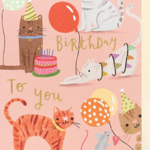 Cat Happy Birthday Card